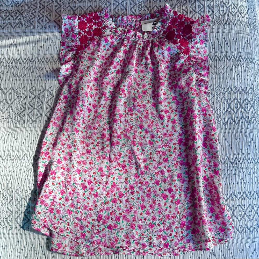 Savanna Jane Embroidered Sleeveless Blouse Sz M